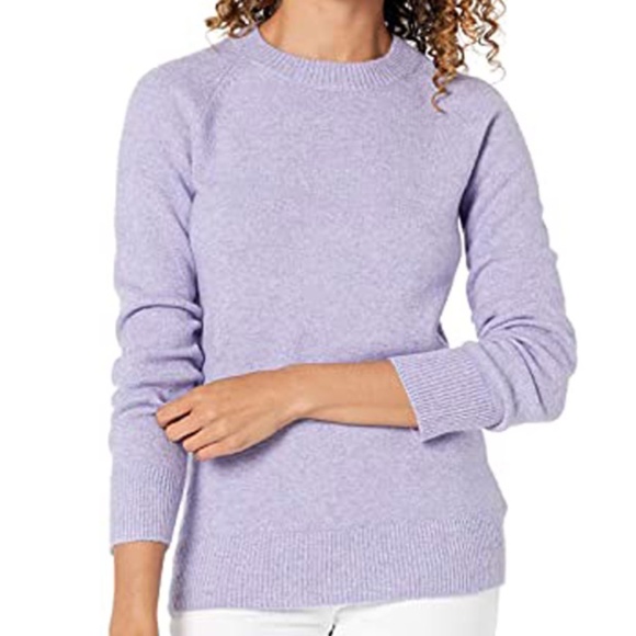 NEW: Ultrasoft Mauve Crewneck Knit Sweater - Picture 1 of 3